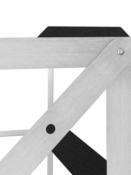vidaXL С крака Κάβα Ποτών Дърво για 12 Μπουκάλια Черен 32.5x22.5x32.5εκ.