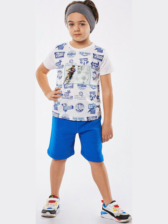 Kids' Set with Shorts Summer 2pcs White
