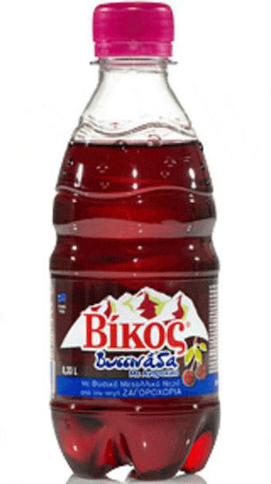Vikos Suc de cireșe amare cu carbonatare în Sticlă 6x330ml
