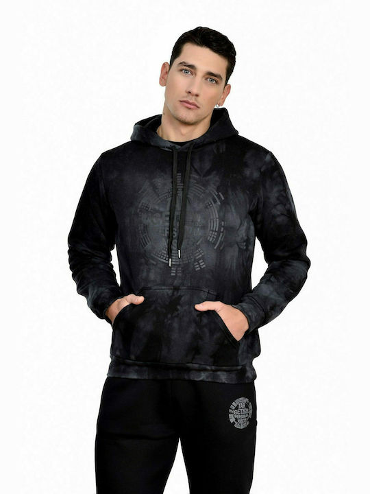 Target Herren Sweatshirt mit Kapuze und Taschen Schwarz