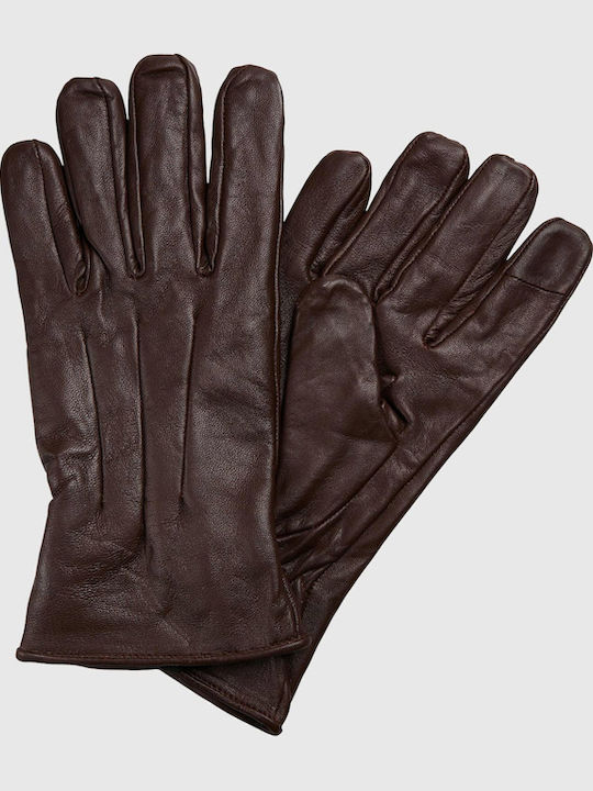 Men's Leather Gloves Dark Brown