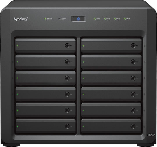 Synology DiskStation DS2422+ NAS Tower με 12 θέσεις για HDD/SSD και 4 θύρες Ethernet