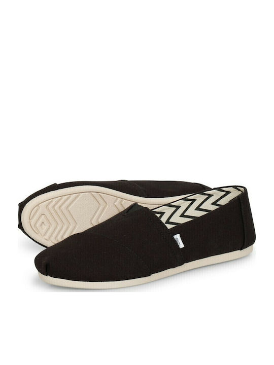Alpargata Recycled Cotton Espadrile Dama Din Material În Culoare Neagră