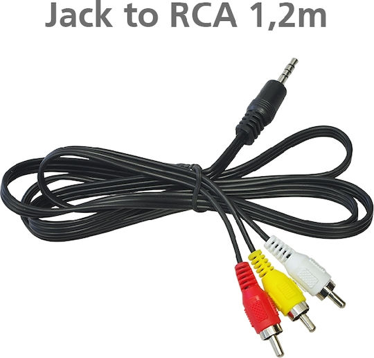 3.5mm male to Composite male 1.5m Cable (02.006.0063)