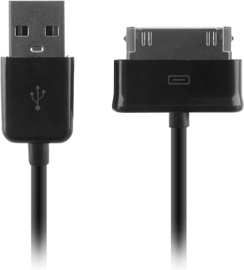 Regular USB to 30-Pin Cable Μαύρο 1m