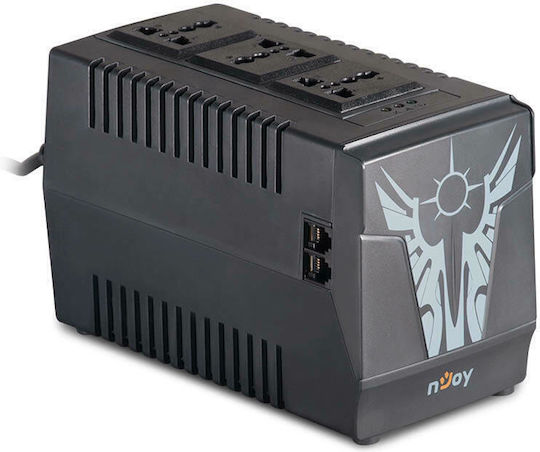 NJOY Paladin 1000 Σταθεροποιητής Τάσης 1000VA με 3 Πρίζες Ρεύματος