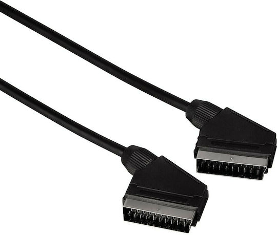 HAMA Καλώδιο Scart мъжки - Scart мъжки 1.5м Черен 00011951