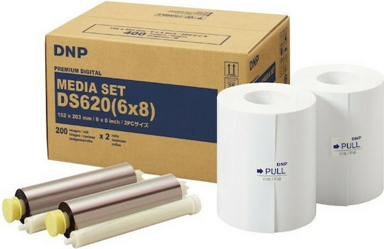 DNP DS-620 Media Kit Φωτογραφικό Χαρτί Gloss Ρολό (15x20) για Εκτυπωτές Inkjet 400 Φύλλα