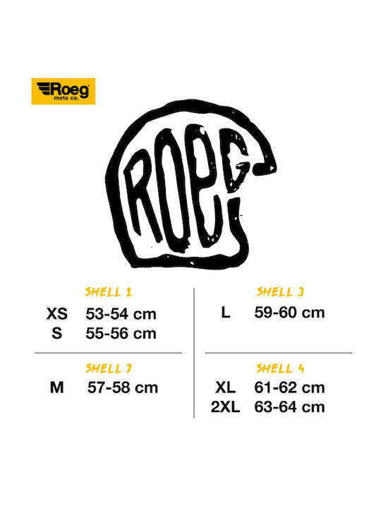 Roeg Jett Sunset Yellow Gloss Κράνος Μηχανής Jet ECE 22.05