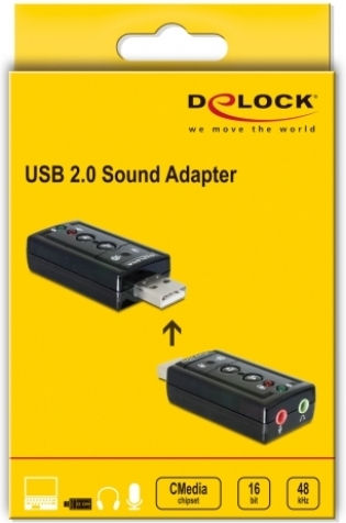 DeLock Εξωτερική USB Κάρτα Ήχου 7.1 61645