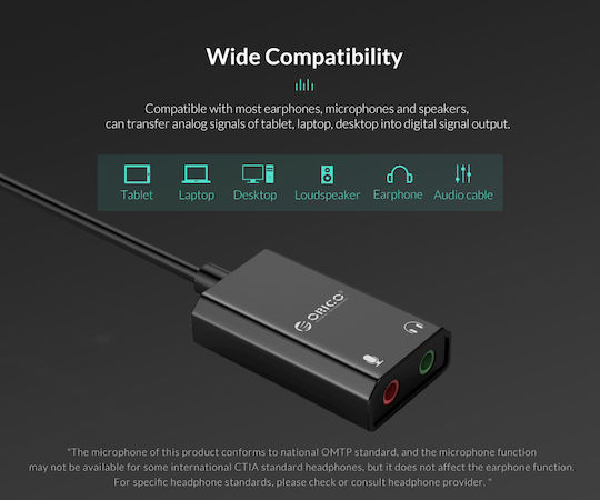 Orico SKT2 External USB 2.0 Sound Card