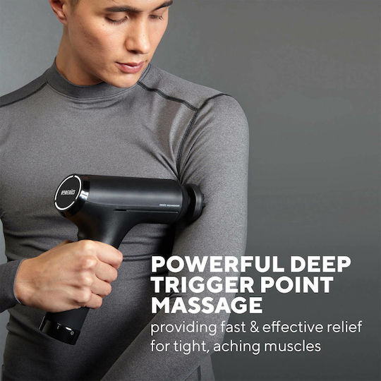 Homedics Physio Massage Gun Πιστόλι Μασάζ για τα Πόδια, το Σώμα & τα Χέρια με Δόνηση και Λειτουργία Θέρμανσης
