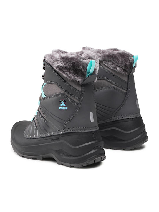Icelandf Damenstiefel mit Pelz Charcoal