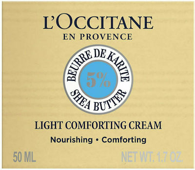 L'Occitane Shea Butter fără culoare Light 48h Hidratantă Cremă Pentru Față 50ml