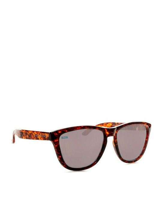 Hawkers Unisex Γυαλιά Ηλίου με Καφέ Κοκκάλινο Σκελετό και Καθρέφτη Φακό HKRS2092
