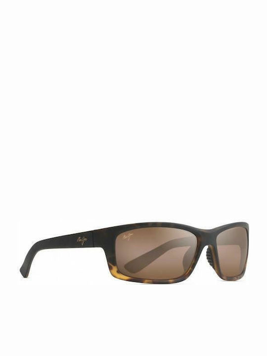Maui Jim Men's Sunglasses with Brown Plastic Frame and Brown Polarized Lens H766-10MF