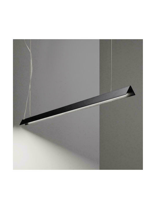 Ideal Lux V-Line Sp Pendant Light LED Suspension Rail with Warm White Light Black