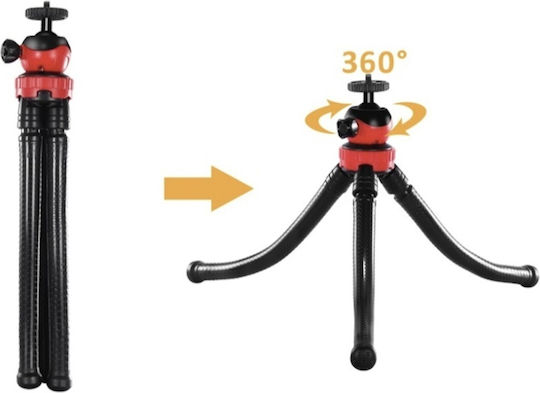 Vlogging Kit 04LM Handy-Stative Bluetooth mit Aufhelllicht Schwarz