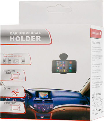 Hurtel Universal Car Holder with Clip-Grip Black
