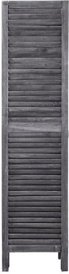 Atmosphera Decorative Room Divider Wooden with 3 Panels Grey 122x170cm
