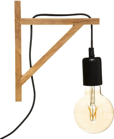 Atmosphera Wild Wall Lamp with Plug Brown 19x19x3cm Atmosphera Wild Wall Lamp with Plug Brown 19x19x3cm