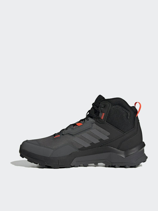 adidas Terrex Ax4 Mid Încălțăminte De Drumeție Pentru Bărbați Tip Botine Impermeabile Cu Membrana Gore-Tex Gri Five / Gri Four / Solar Red