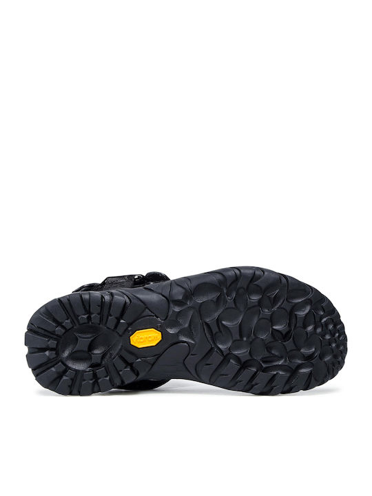 Flache Sandalen für Damen in Schwarz Farbe