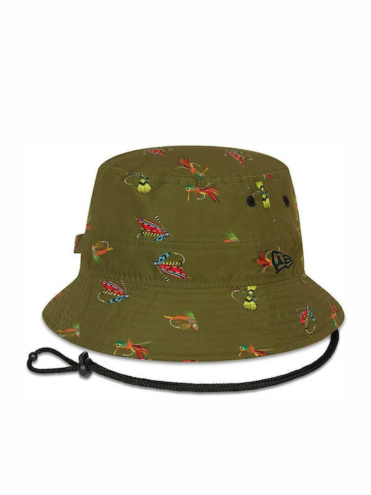 New Era Fishing Υφασμάτινo Ανδρικό Καπέλο Στυλ Bucket Χακί