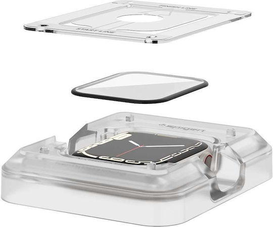Spigen Proflex Ez Fit Gehärtetes Glas für das Apple Watch 45mm 2Stück AFL04051