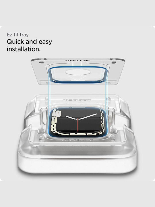 Spigen Proflex Ez Fit Tempered Glass Προστατευτικό Οθόνης για το Apple Watch 45mm
