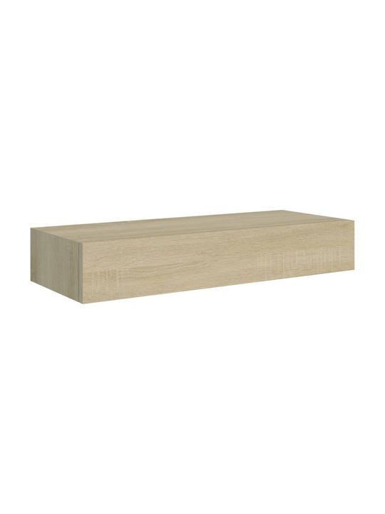 Shelf Wall Oak 60x23.5x10cm