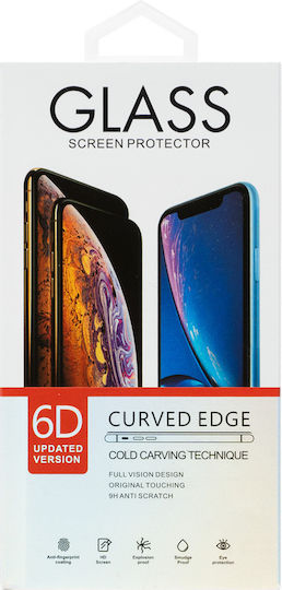 5D Full Glue Full Face Tempered Glass Μαύρο (iPhone 12)