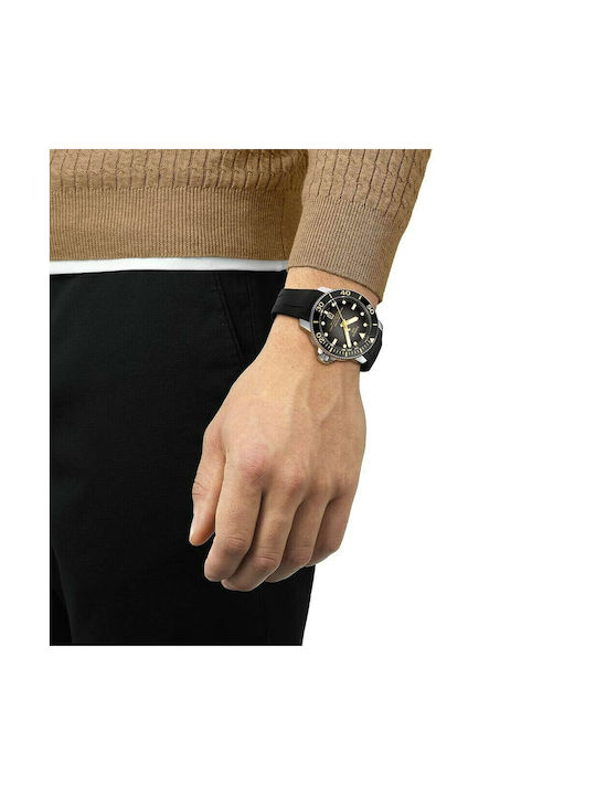 Tissot Seastar 2000 Professional Powermatic 80 Watch Automatic with Rubber Strap