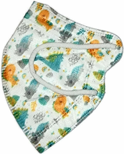 Famex Kids Mask FFP2 NR Protective Mask FFP2 Kids Dinosaurs 10pcs