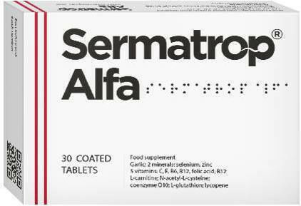 Sermatrop Alfa Alfa Supliment pentru Creșterea Testosteronului 30 Comprimate