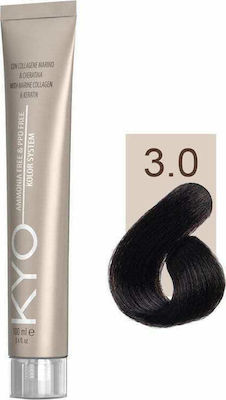 KYO Kolor System Hair Dye no Ammonia 3.0 Dark Brown 100ml