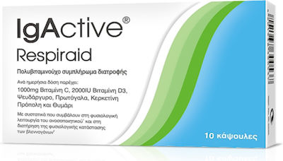 IgActive Respiraid Supplement for Immune Support 10 caps