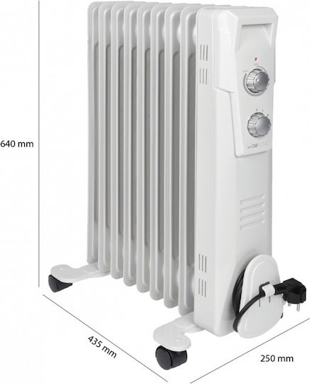 Clatronic RA 3736 Καλοριφέρ Λαδιού με 9 φέτες 2000W