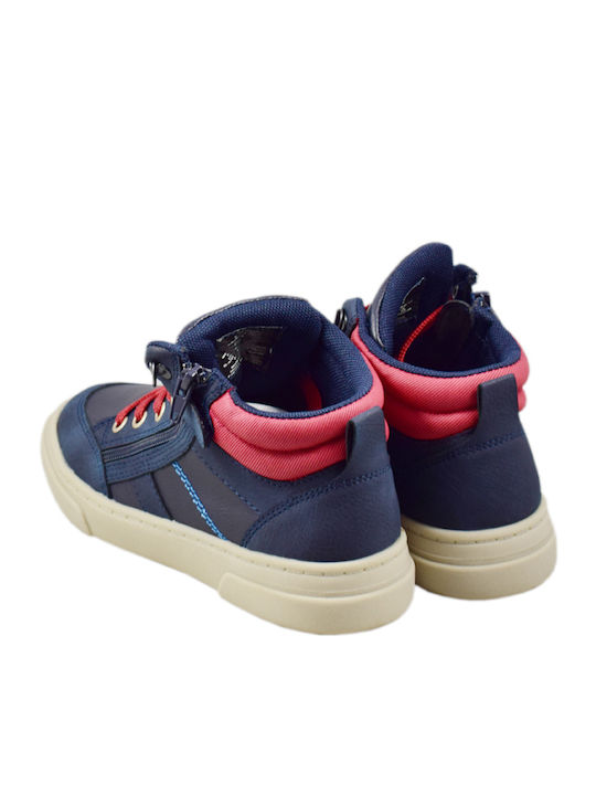 Kids Boots with Zipper Navy Blue