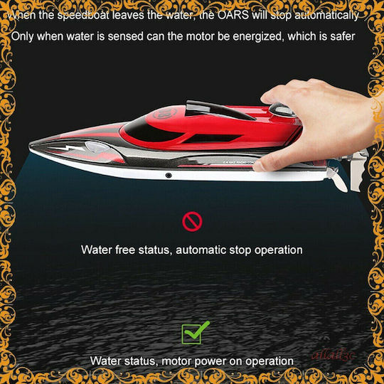 Speedboat HJ808 Τηλεκατευθυνόμενο Σκάφος Κόκκινο
