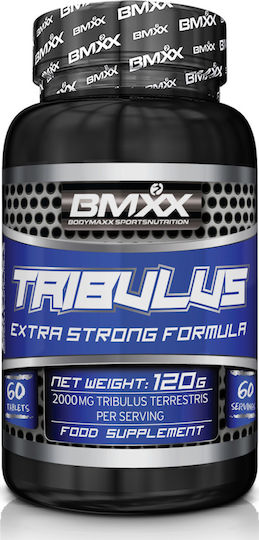 BMXX Tribulus 200mg Supplement for Libido and Testosterone Enhancement 60 Tablets