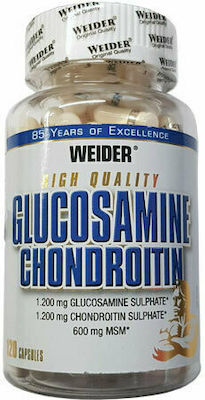 Weider Glucosamine Chondroitine Plus Msm Supliment pentru Sănătatea Articulațiilor 120 capace