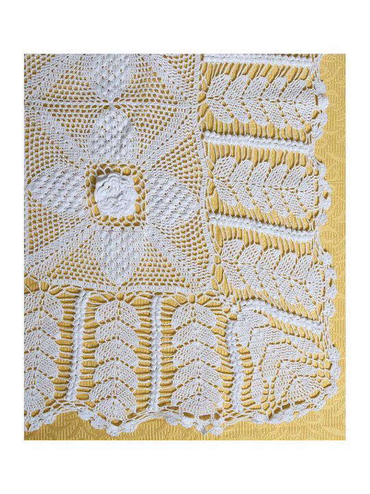 Silk Fashion 10049 Κουβέρτα Πλεκτή Υπέρδιπλη 225x250εκ. Λευκή