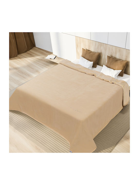 Pierre Cardin Nancy Decke Babydecken Samt Überdoppel 220x240cm. Off White