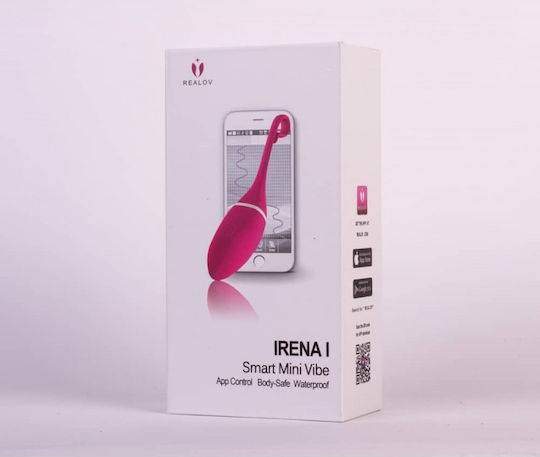 Realov Irena Smart Egg Vibrator Egg with Remote Control 16cm Pink