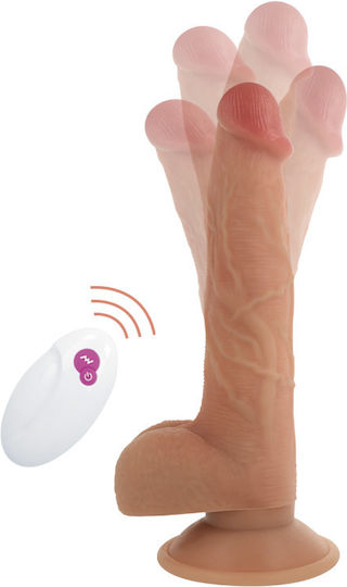 Cyber Silicock Realistic Vibrator cu Telecomandă 4.3cm Carne