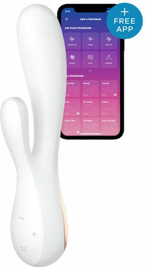 Satisfyer Mono Flex Δονητής Rabbit 20.4cm White