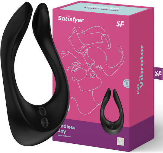 Satisfyer Endless Joy Mini Δονητής για Ζευγάρια 13cm Μαύρος