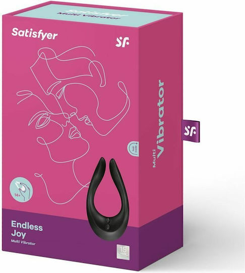 Satisfyer Endless Joy Mini Δονητής για Ζευγάρια 13cm Μαύρος