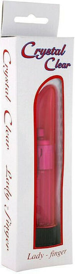Seven Creations Crystal Clear Lady Finger Класически Вибратор 13см Розов